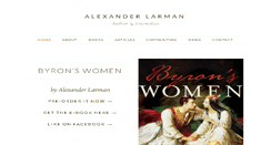Desktop Screenshot of alexanderlarman.com